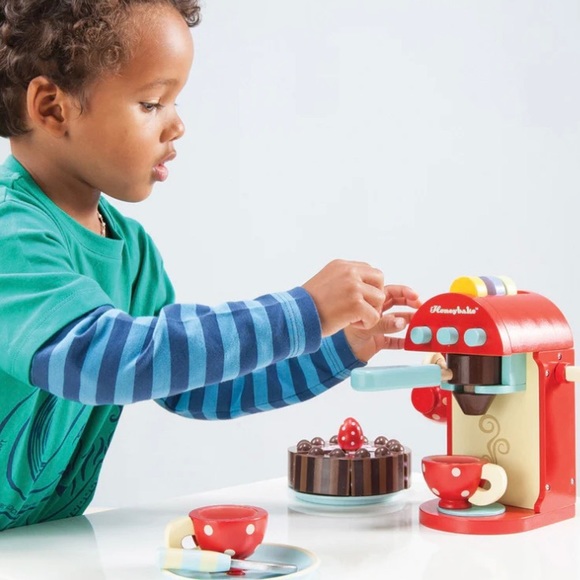 Le Toy Van Coffee Machine wooden pretend toys - Picture 5 of 11